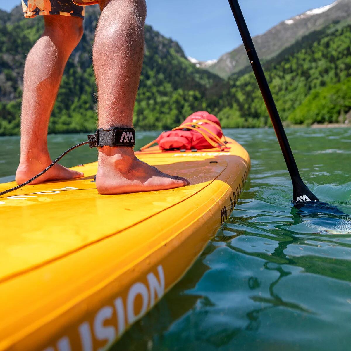 AQUA MARINA FUSION BT-23FUP Oranje SUP opblaasbaar board SOLID glasvezel Paddel 4/5