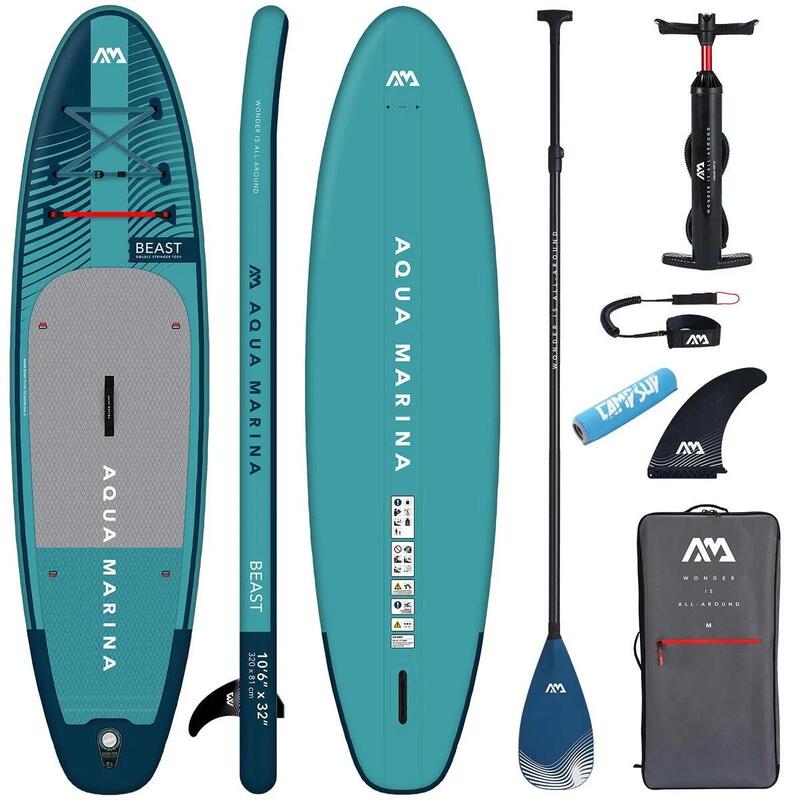 AQUA MARINA BEAST SUP Board Stand Up Paddle Opblaasbare FLOATTER peddelboei