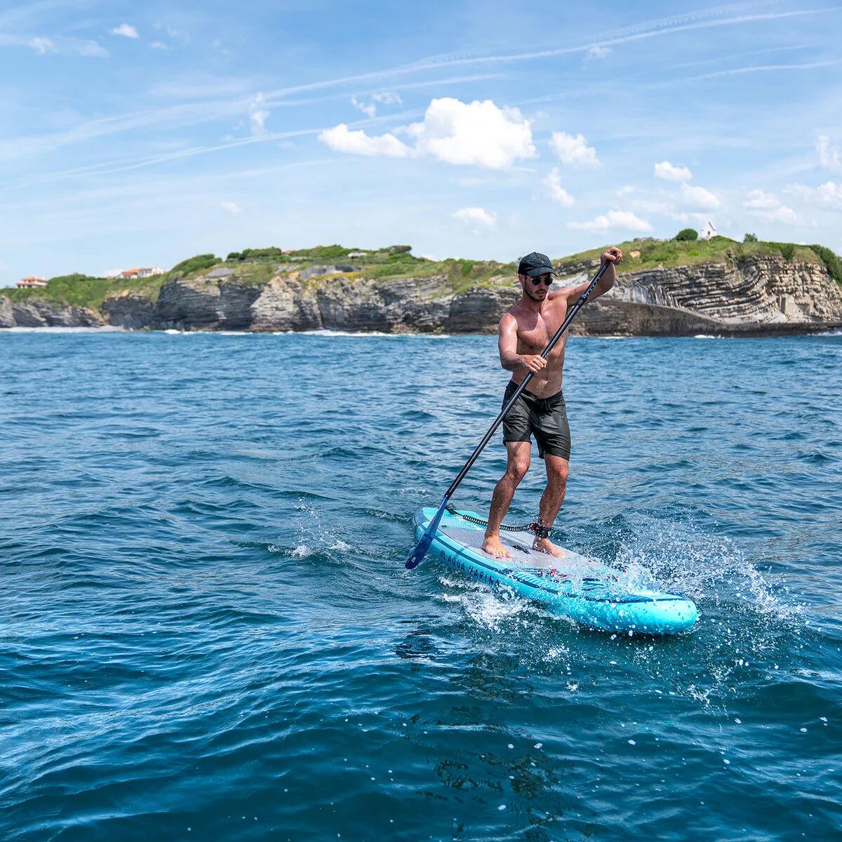 AQUA MARINA BEAST BT-23BEP 10’6” SUP opblaasbaar board Kajak zitje Blauw grijs 5/5