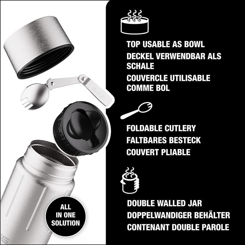 SIGG Gemstone Food Jar Selenite 0.75L Isolierbehälter, Edelstahl 6/8