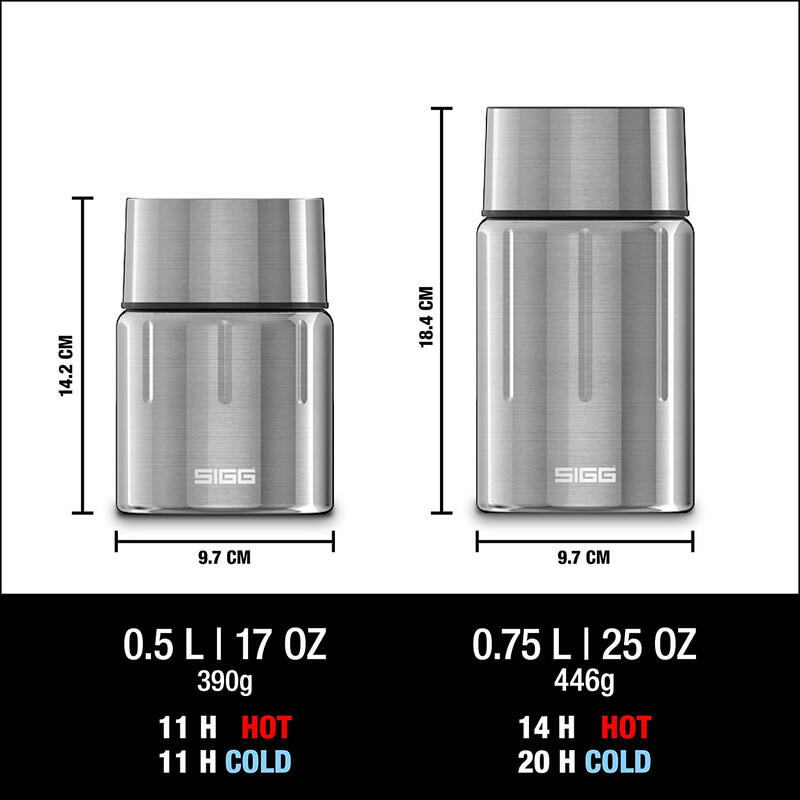 SIGG Gemstone Food Jar Selenite 0.75L Isolierbehälter, Edelstahl 5/8