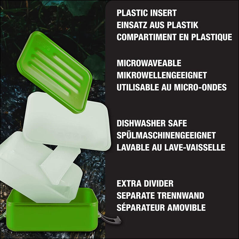Metal Proviantdose Food Box Plus S green 3/5