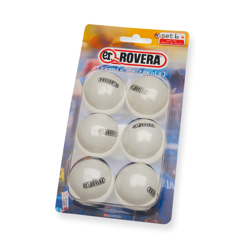 ROVERA Italy Tafeltennisset met 2 bats en 3 Witte Ballen