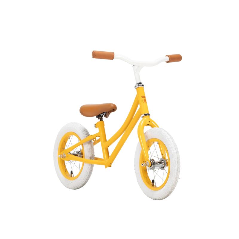 Capri Kiddo mosterdgeel trapperloze fiets