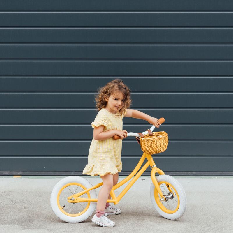 Capri Kiddo mosterdgeel trapperloze fiets