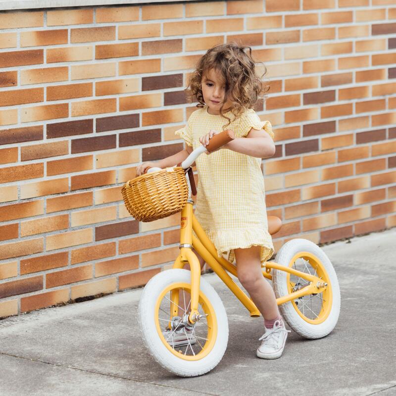 Bicicleta pedales pecado Capri Kiddo, cor amarelo mostarda