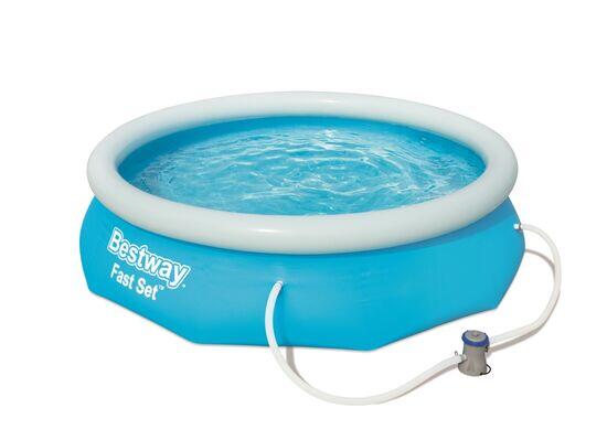 BESTWAY Bestway Fast Set Pool with Filter Pump - 10ft x 30in
