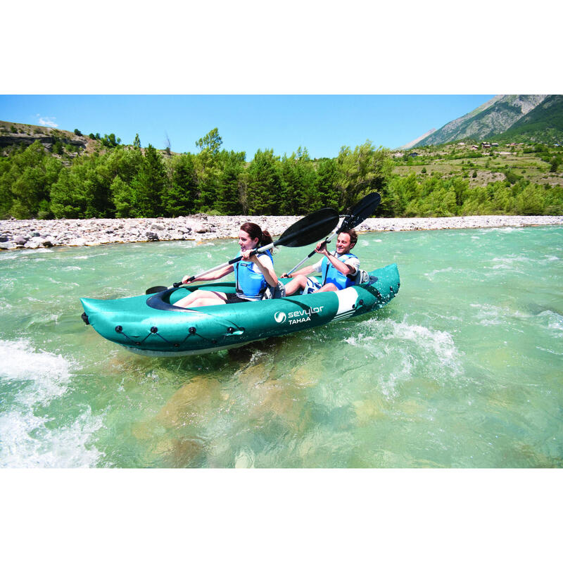 Tahaa Kit 2 Person Inflatable Touring Kayak - Blue
