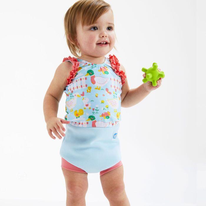 Splash About Baby & Toddler Happy Nappy Swimming Costume Little Ducks 6/7