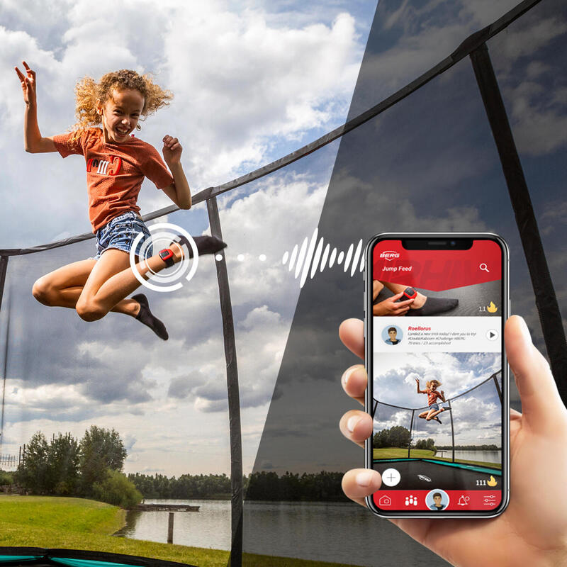 AirHive jump tracker pour trampoline