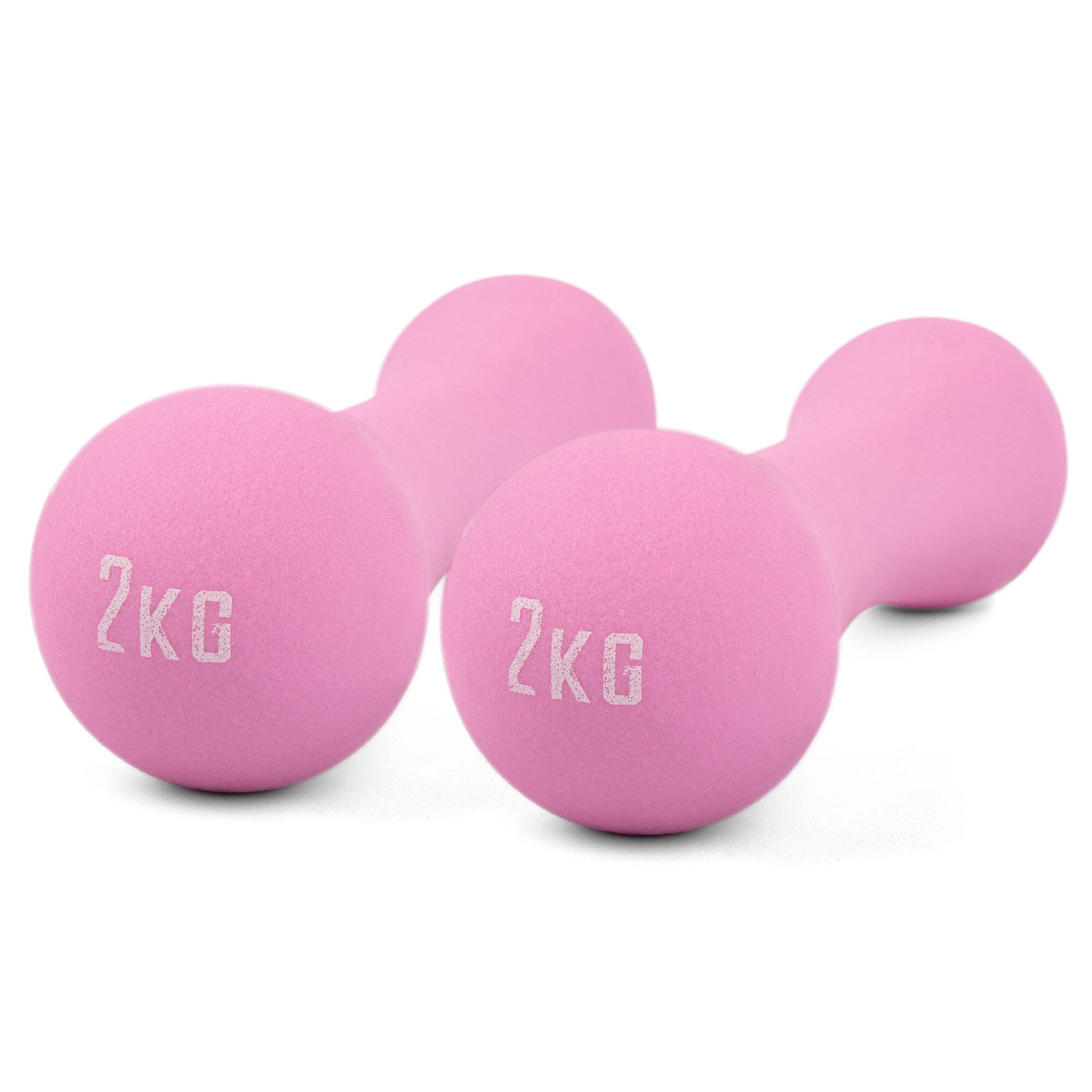 PHOENIX FITNESS Neoprene Dumbbell Weight - 2KG PAIR - Pink