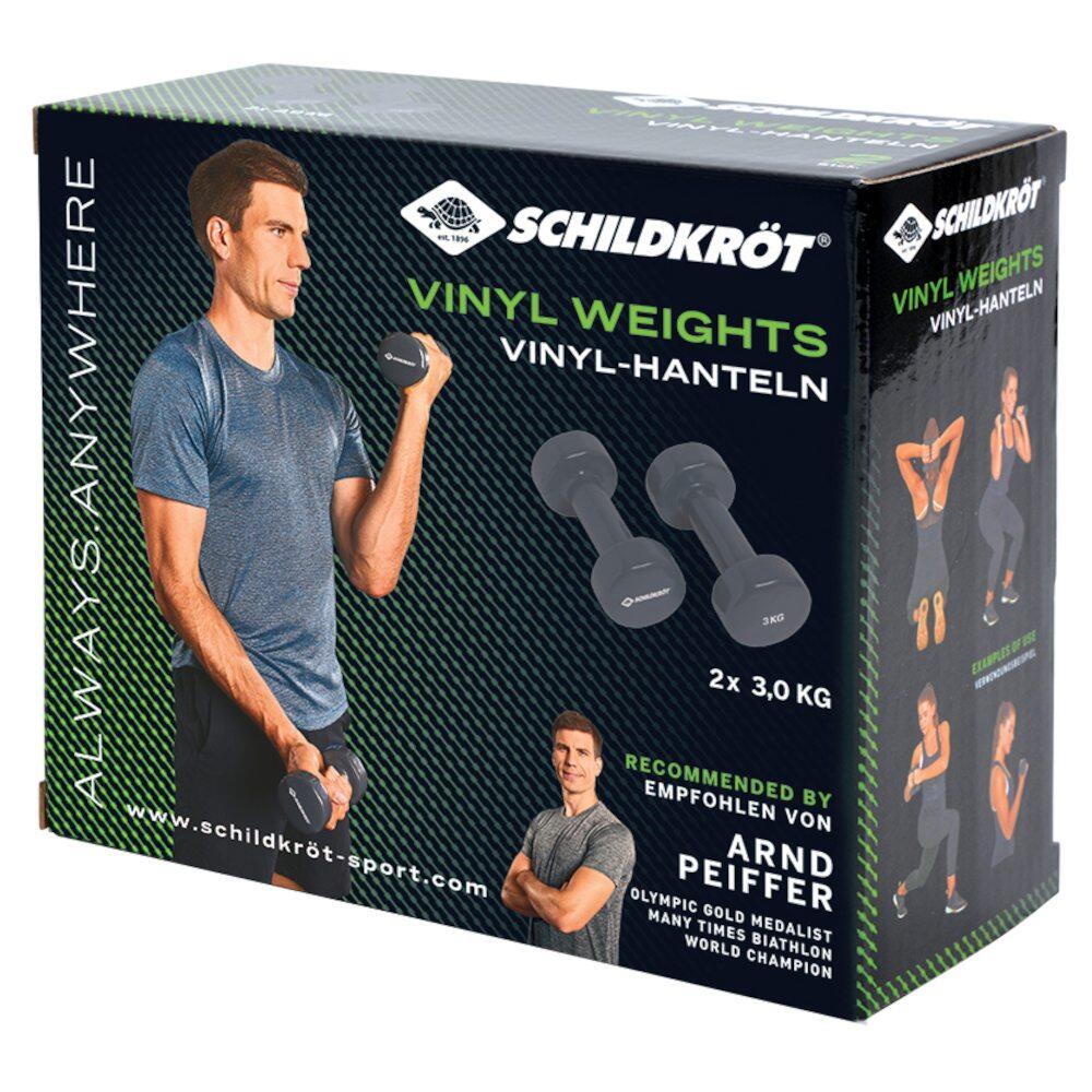 Hantle fitness Schildkrot Vinyl Dumbbells 2x 3kg 2/2