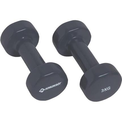 Halteres en vinyle SK Fitness 2 x 3 kg