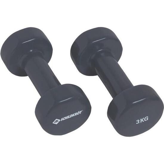 Halteres en vinyle SK Fitness 2 x 3 kg