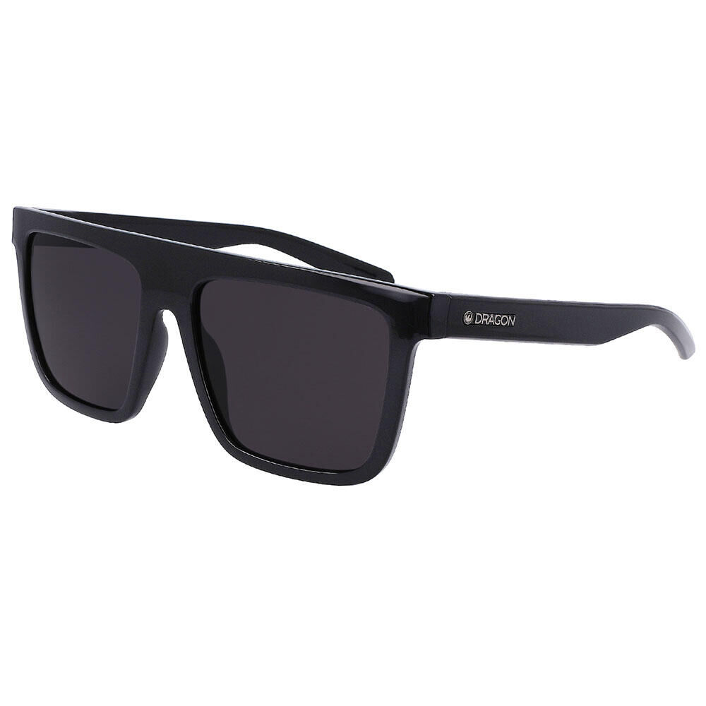 DRAGON TEMPEST SUNGLASSES - Shiny Black/Polarized LL Smoke