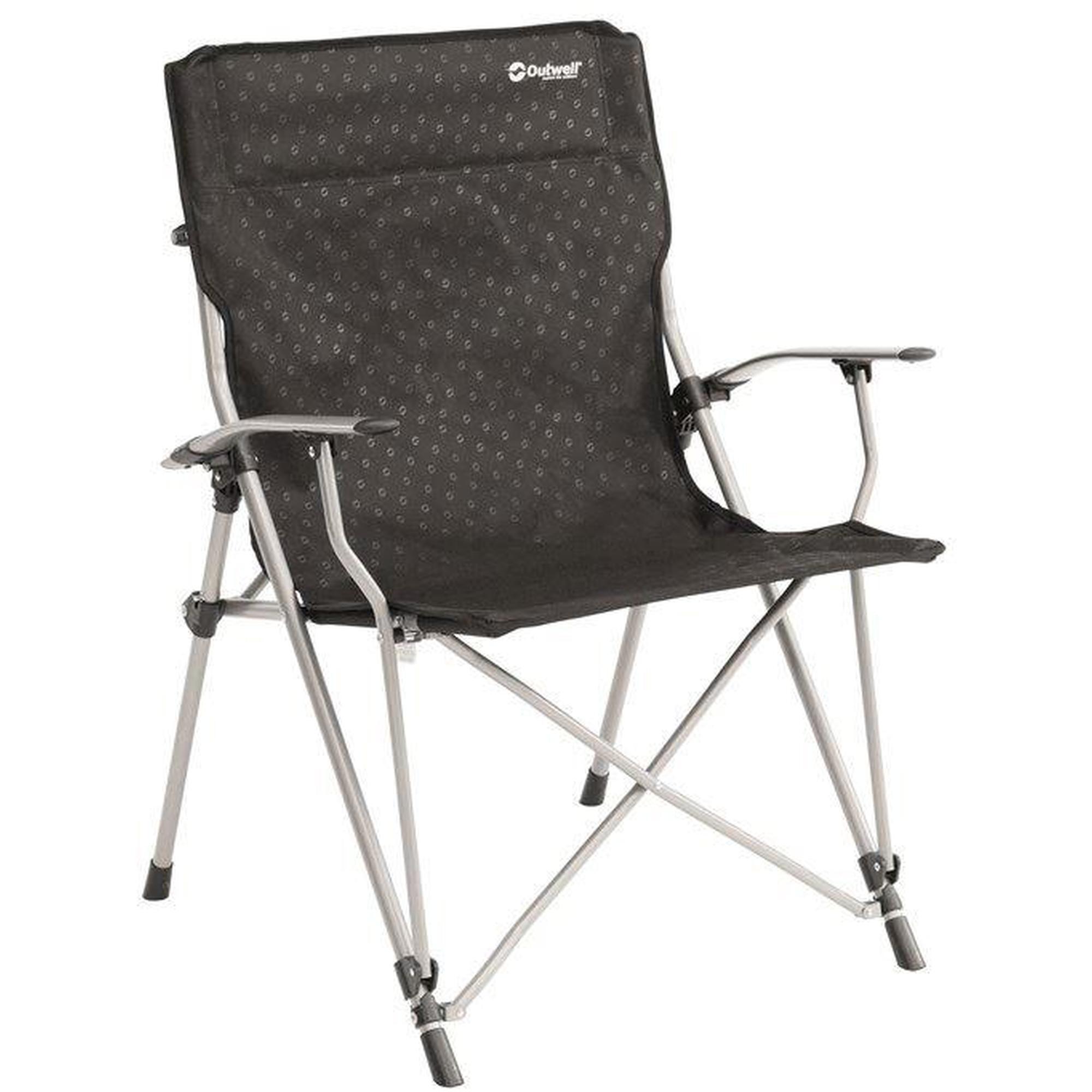 Outwell Folding Camping Chair Goya XL Black 1/4