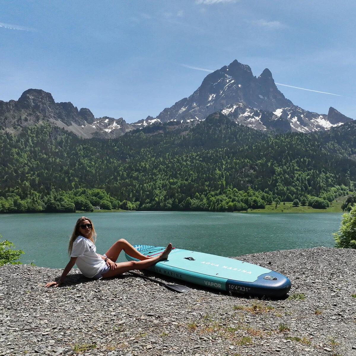 AQUA MARINA VAPOR BT-23VAP 315 cm SUP opblaasbaar board kajak zitje Blauw 4/5