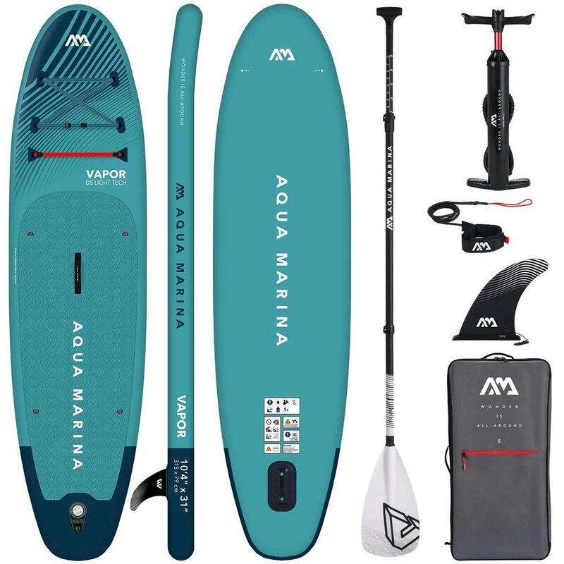 AQUA MARINA VAPOR SUP Board Stand Up Paddle gonflable SOLID PADDEL