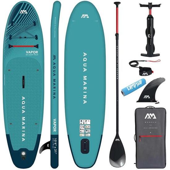AQUA MARINA VAPOR SUP Board Stand Up Paddle aufblasbar FLOATTER TRAGEGURT