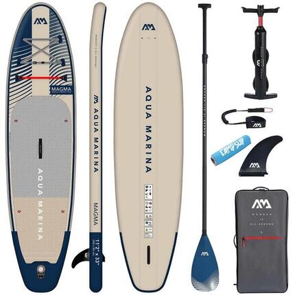 AQUA MARINA MAGMA SUP Board Stand Up Paddle aufblasbar mit FLOATTER