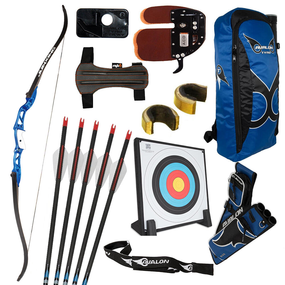 MERLIN ARCHERY MAC Ladies Premium Complete Starter Set With Target - RH - Blue