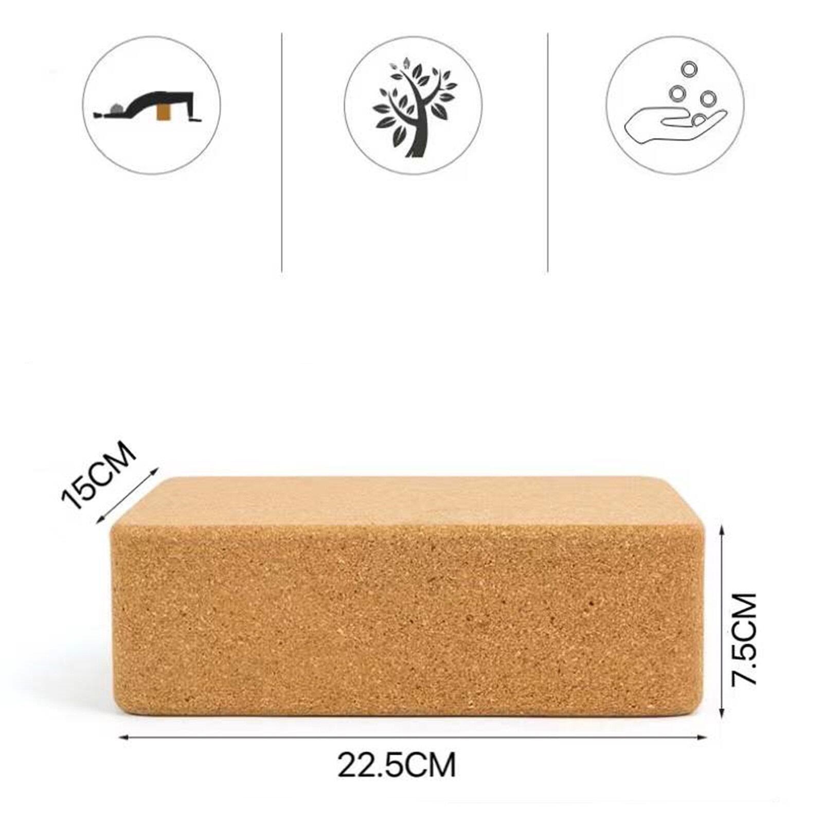 Ladrillo Bloque de Yoga Corcho 22.5 x 15 x 7,5 cm 3/3