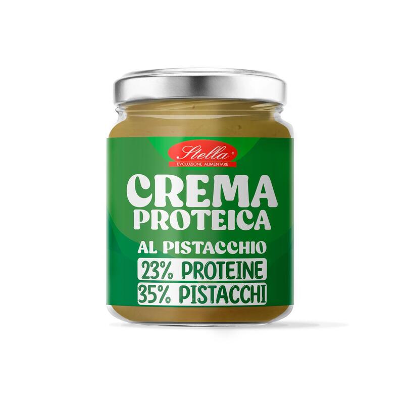 Crema Spalmabile Proteica al Pistacchio | 23% Proteine | 35% Pistacchi | Crema Spalmabile Proteica al Pistacchio | 23% Proteine | 35% Pistacchi |