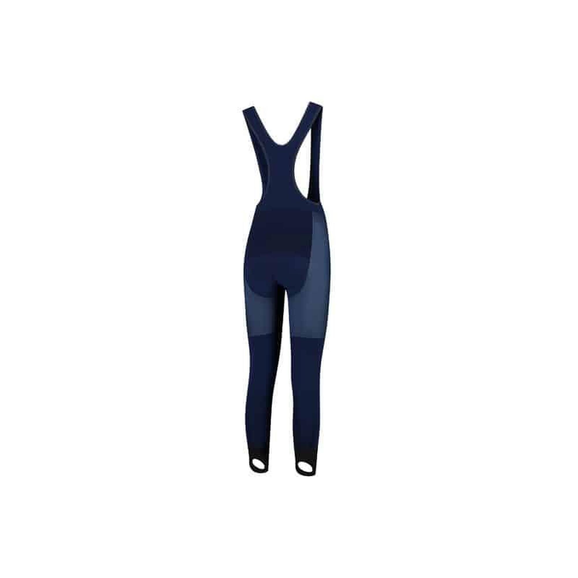 Sport2x T-PRO Premium Bibtight Pantalon long pour femme avec chamois Bleu