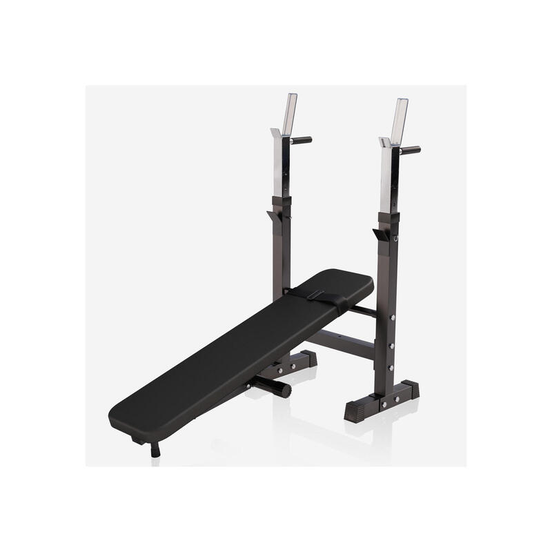 Verstelbare Halterbank - fitnessbank + 70 kg Halterset - gewichtenset -