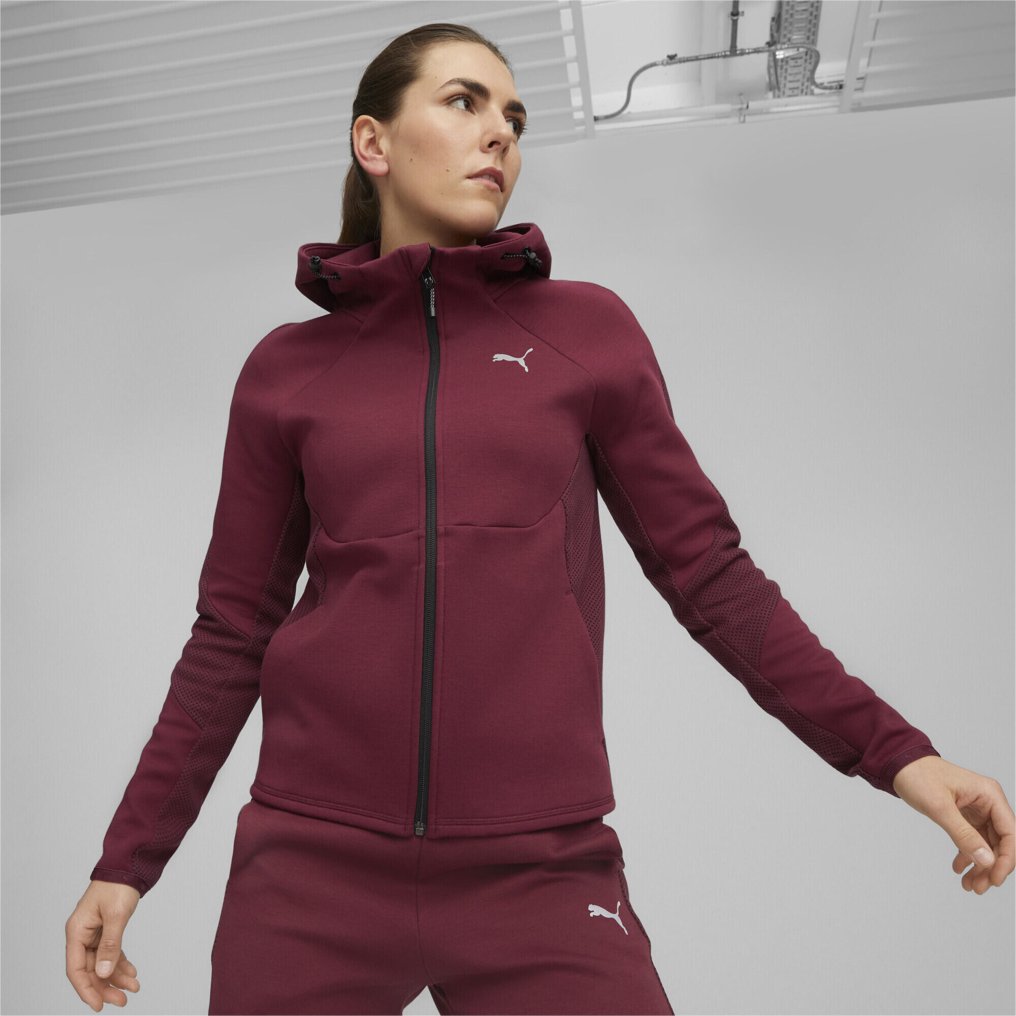 Casaco com capuz com fecho integral EVOSTRIPE para mulher PUMA 2/5