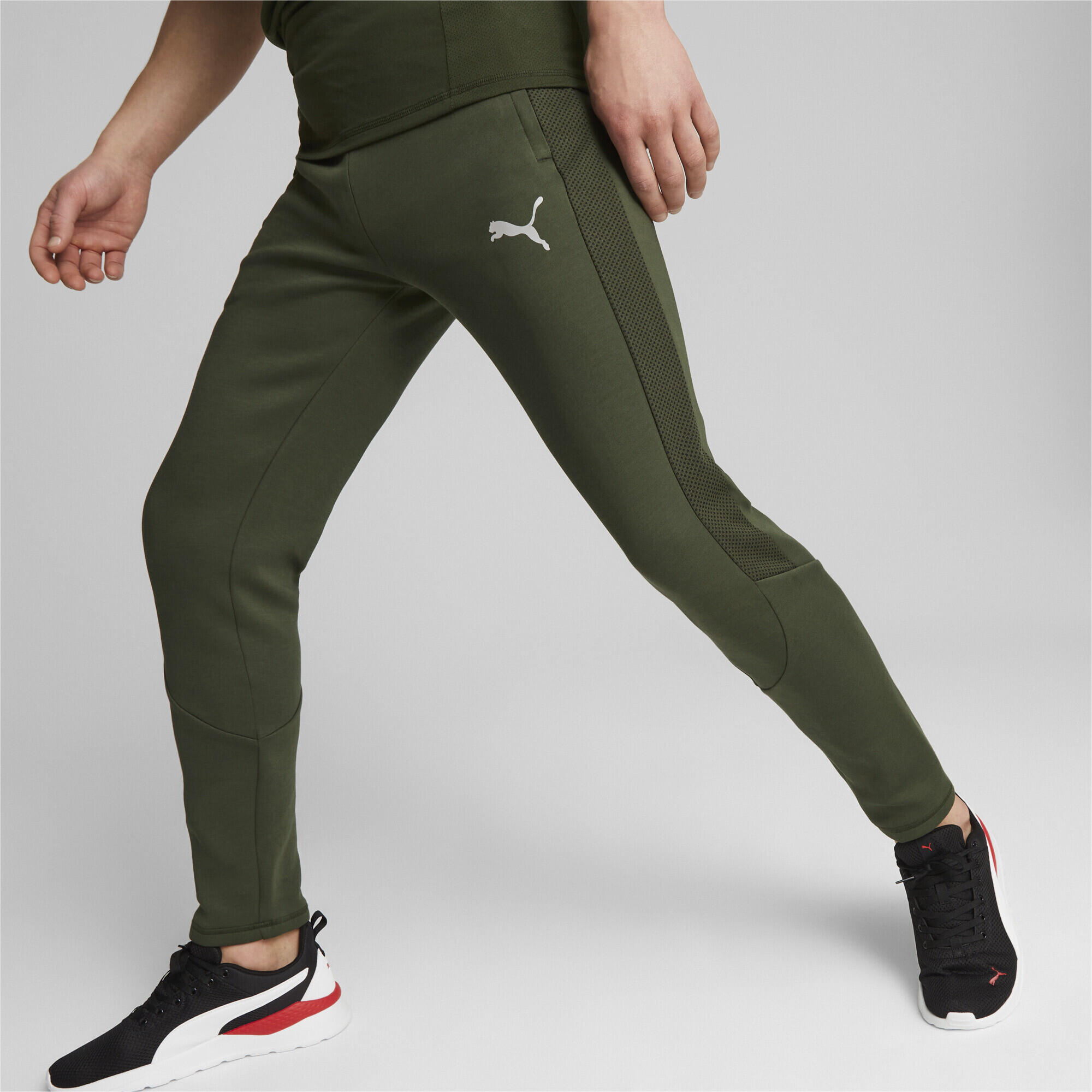 Pantalones de chándal evoSTRIPE Hombre PUMA Myrtle Green 2/7