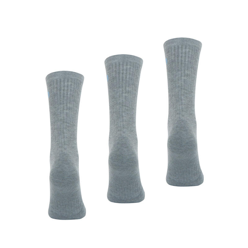 Lot de 3 paires de chaussettes basses femme Essentiel Wilson Gris en coton