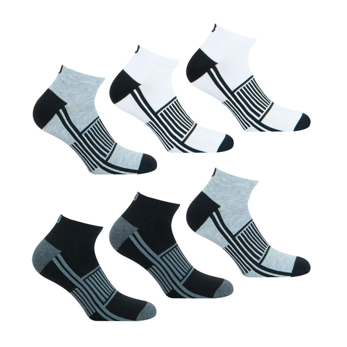 Lot de 6 paires de socquettes homme Lifestyle WILSON Decathlon