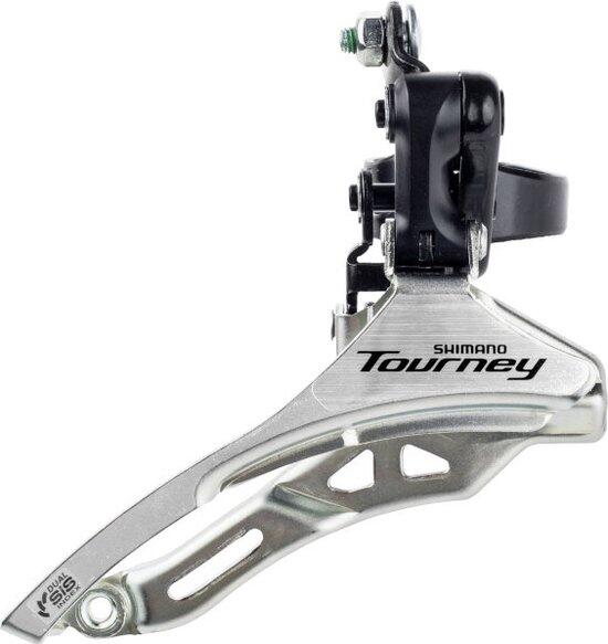 SHIMANO Deragliatore anteriore Shimano Tourney FD-TY300 3x6/7, morsetto alto Ø34,9 mm.