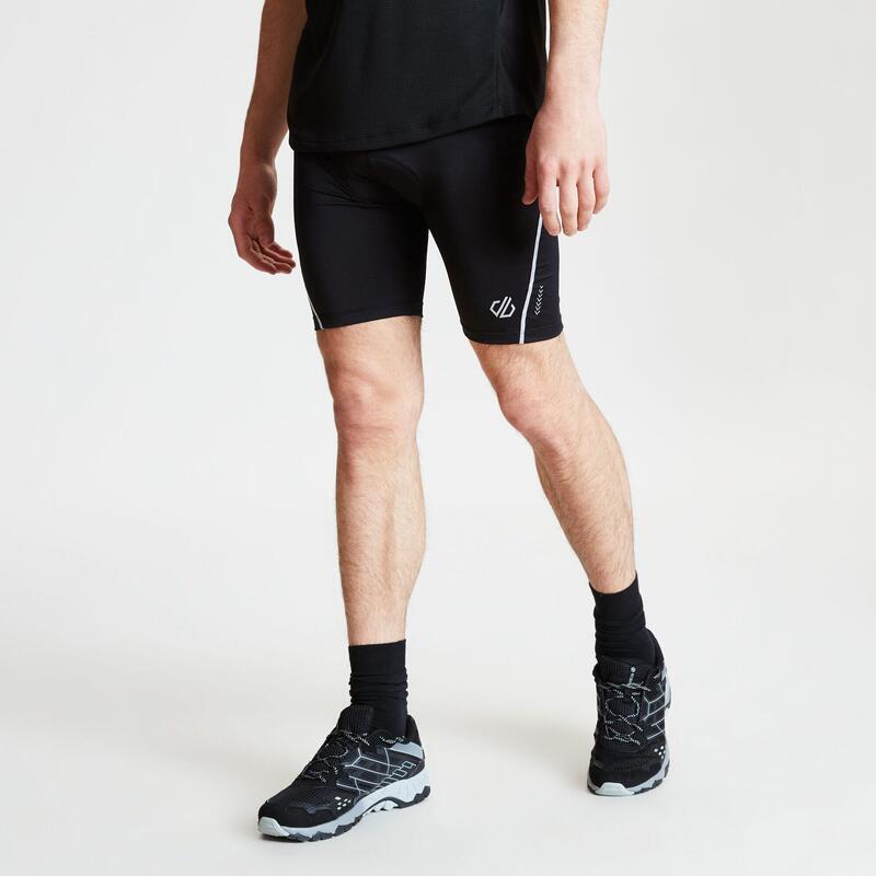 Radlershorts für Herren Schwarz/Weiß