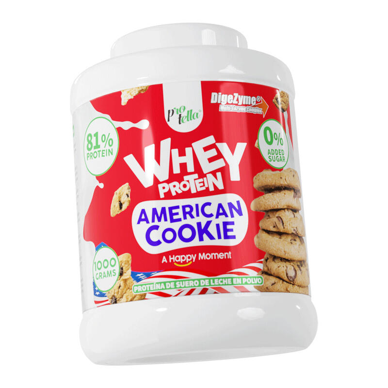 Proteina Whey Protein American Cookie 1kg Protella