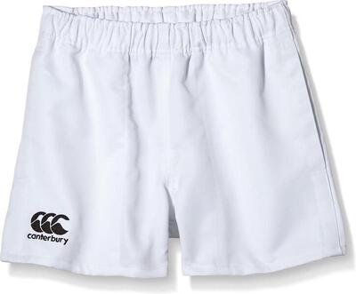 Rugby sport shorts - unisex kinderen wit