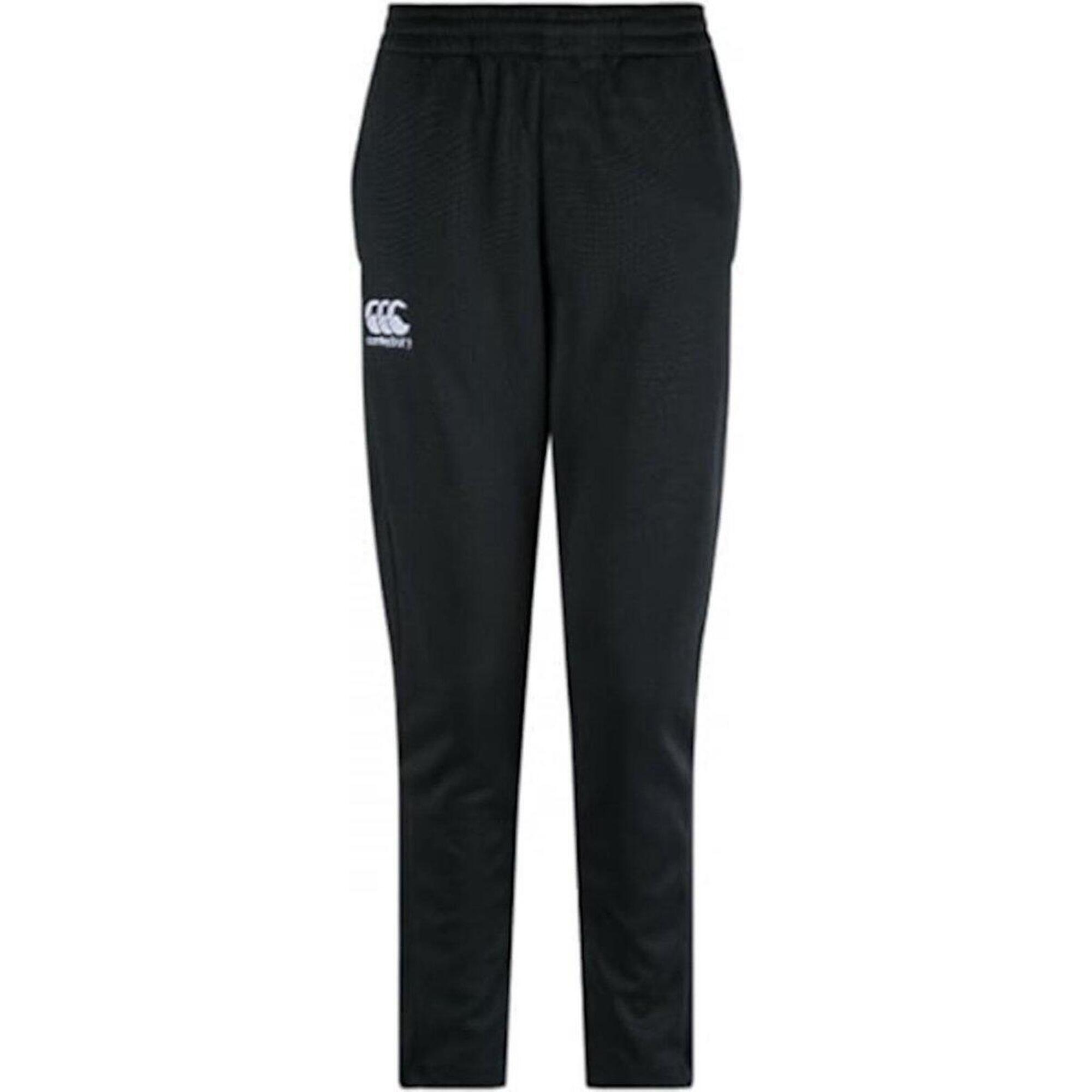 CANTERBURY STRETCH TAPERED PANT JUNIOR, BLACK 1/4