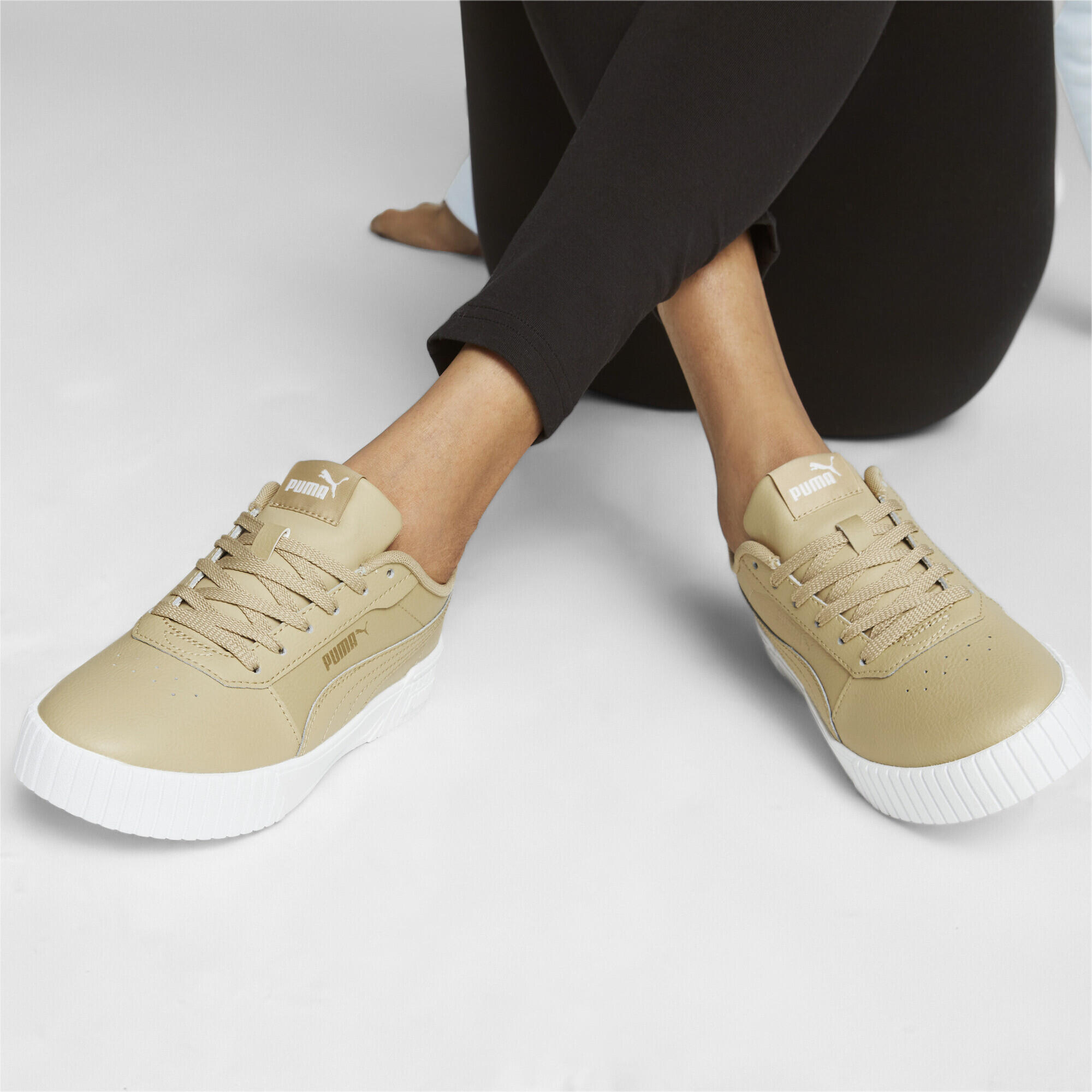 Carina 2.0 sneakers voor dames PUMA Sand Dune Gold White Beige 2/7