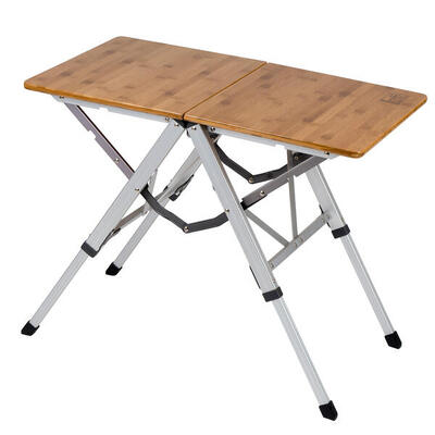 Camping tuintafel opvouwbaar verstelbaar aluminium bamboe