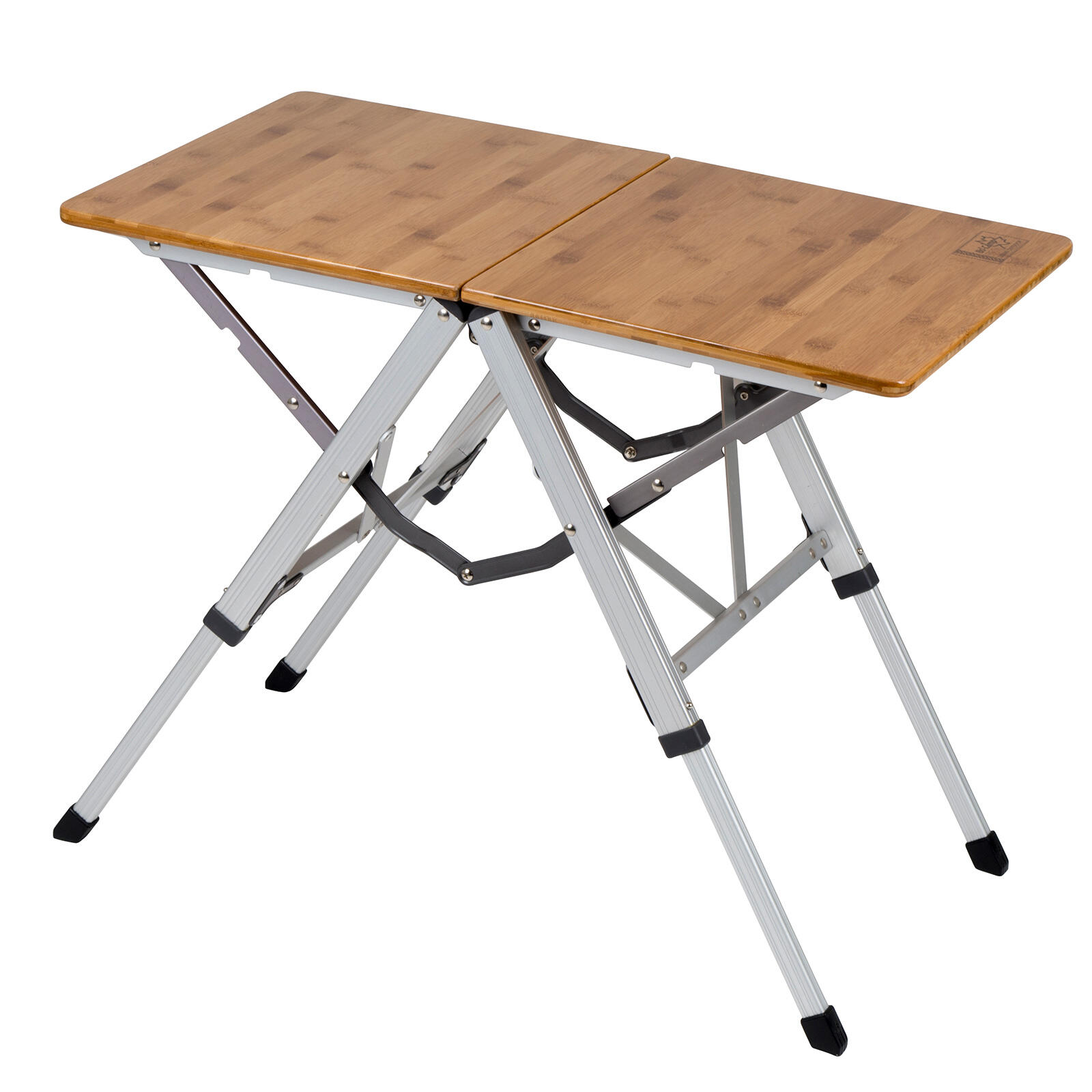 Bo-camp - Camping Table De Jardin Pliante Pliable Réglable Alu Bambou - Table De Camping - Marron - Taille Unique - Decathlon