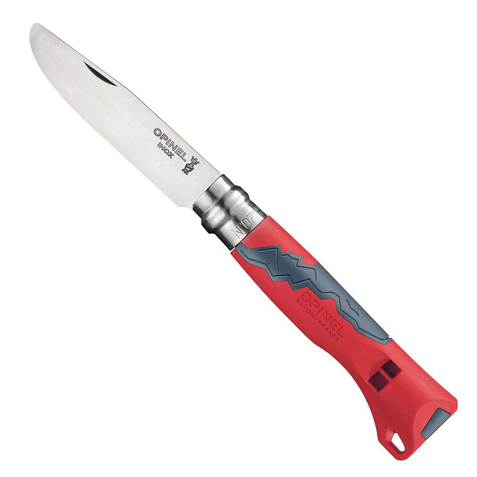 Opinel - Couteau De Poche Pour Enfants Outdoor Schnitz Pliant Rond Sifflet En Bois - Couteau - Rouge - Taille Unique - Decathlon