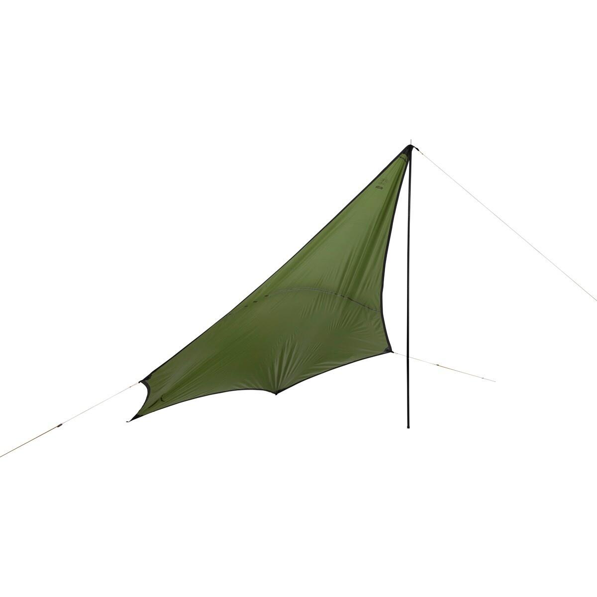 Grand Canyon - Tarp Zuni Ray Voile D'Ombrage Camping Auvent Uv50 Etanche 3x3,7m - Tarp - Vert - Taille Unique - Decathlon
