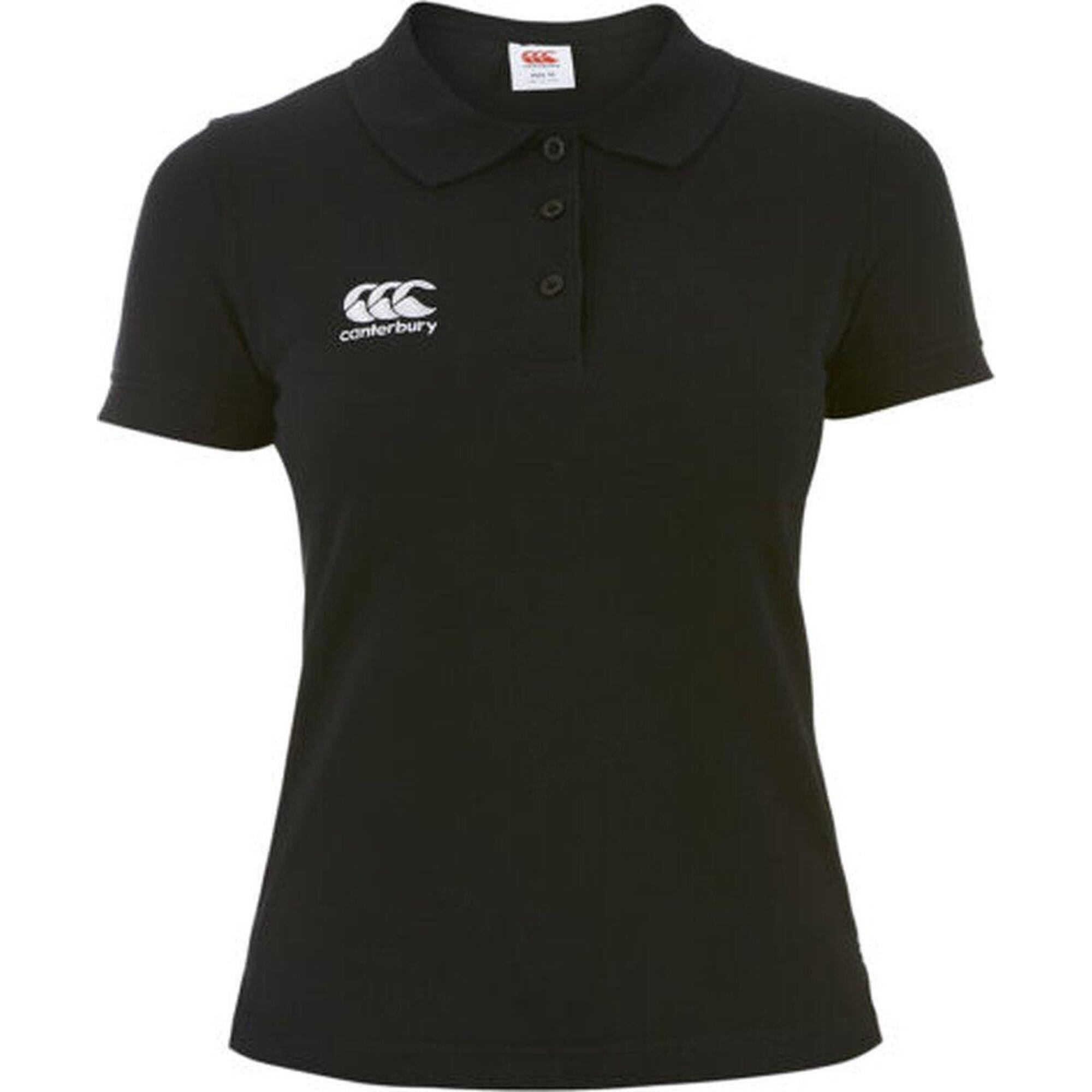 Canterbury - Maillot De Sport Rugby - Femmes Adultes Noir - Polo Manches Courtes - Noir - 36 Xs - Decathlon