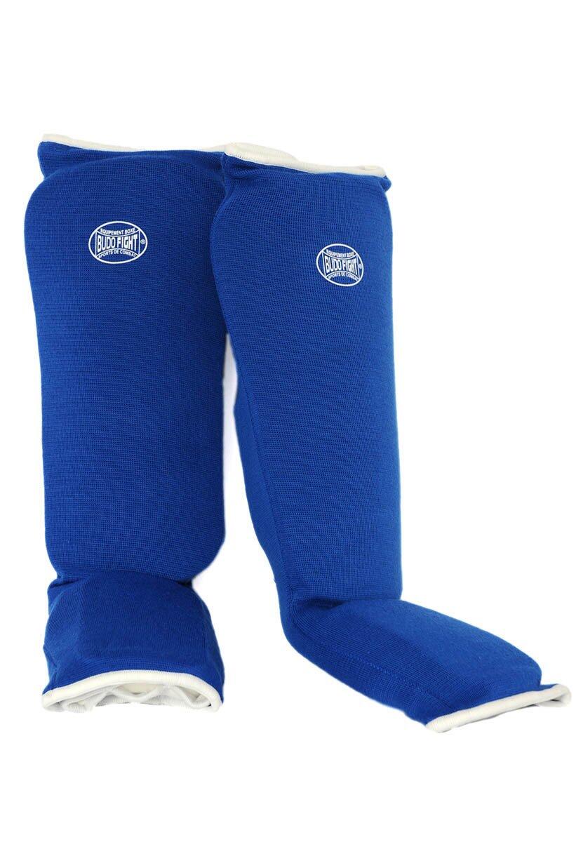 Scheenbeschermers & voetbescherming van zacht blauw katoen 2/3
