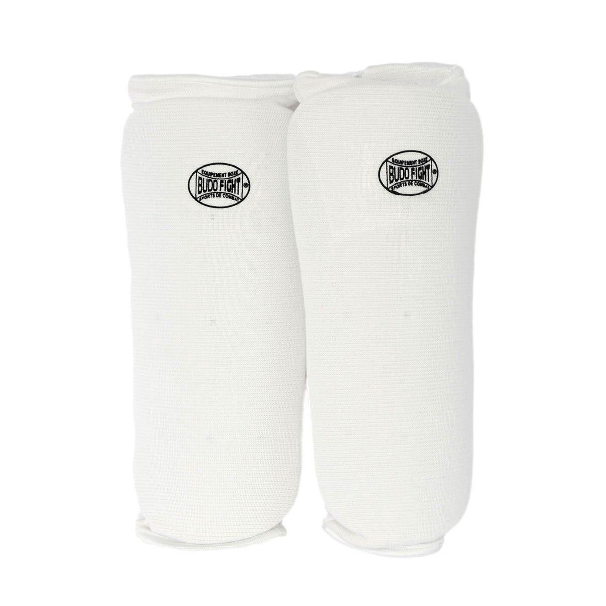 Budo-fight - Protège-tibia En Coton Souple Blanc - Protège-tibia - Blanc - S - Decathlon