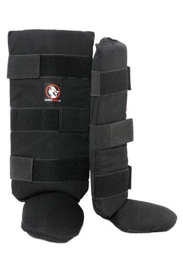 Paratibie e protezioni per i piedi in cotone semirigido