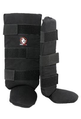 Paratibie e protezioni per i piedi in cotone semirigido