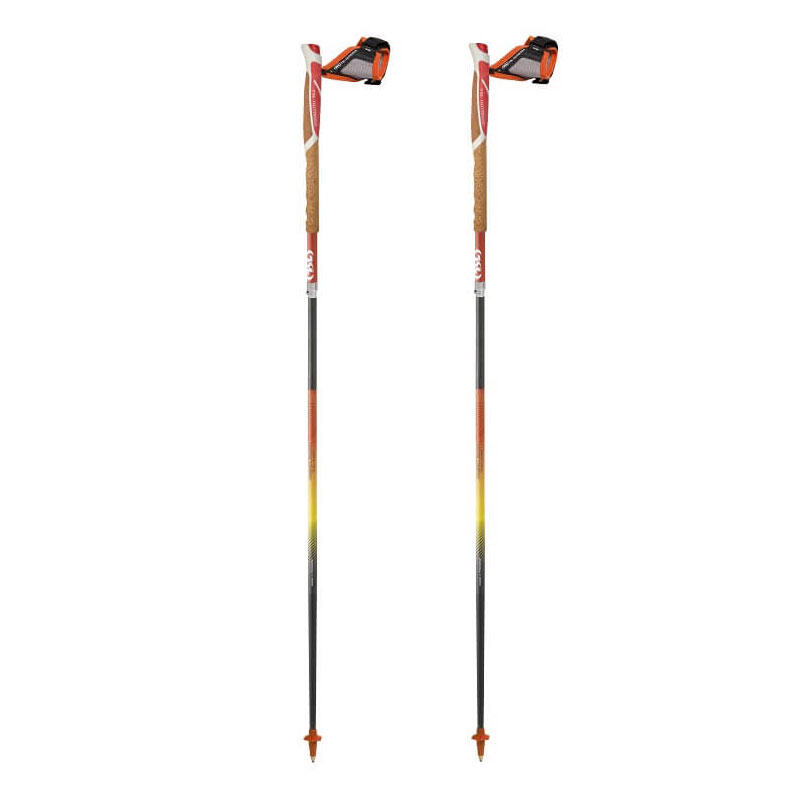 Bâtons de Trail Trail Carbon 4 -125 cm-Cork Cross Short