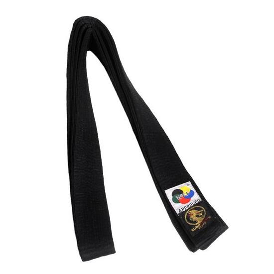 Cintura di karate Élite nera WKF